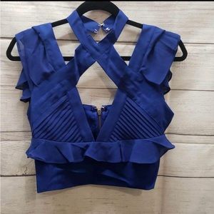 NWOT Blue Nasty Gal Top